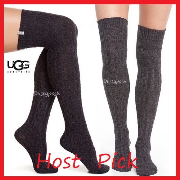 UGG Accessories - UGG Cable Knit Over The Knee Socks Thigh High Boot